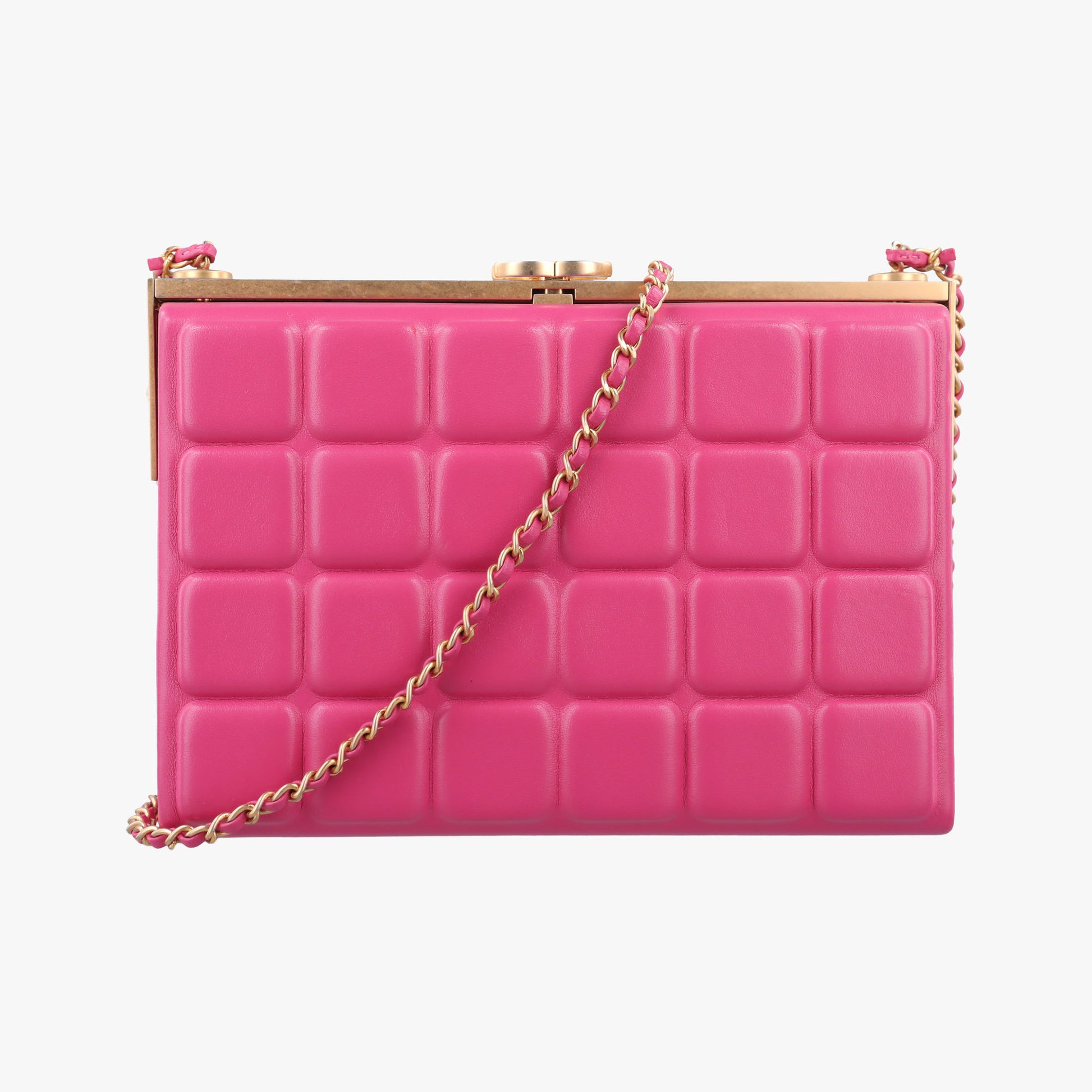 Chocolate Bar Fuchsia Pink  lambskin A94482 23642967チョコバー フューシャピンク ラムスキン A94482 23642967