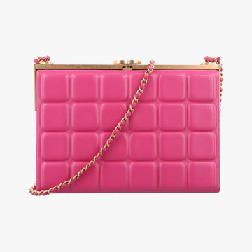 Chocolate Bar Fuchsia Pink  lambskin A94482 23642967チョコバー フューシャピンク ラムスキン A94482 23642967