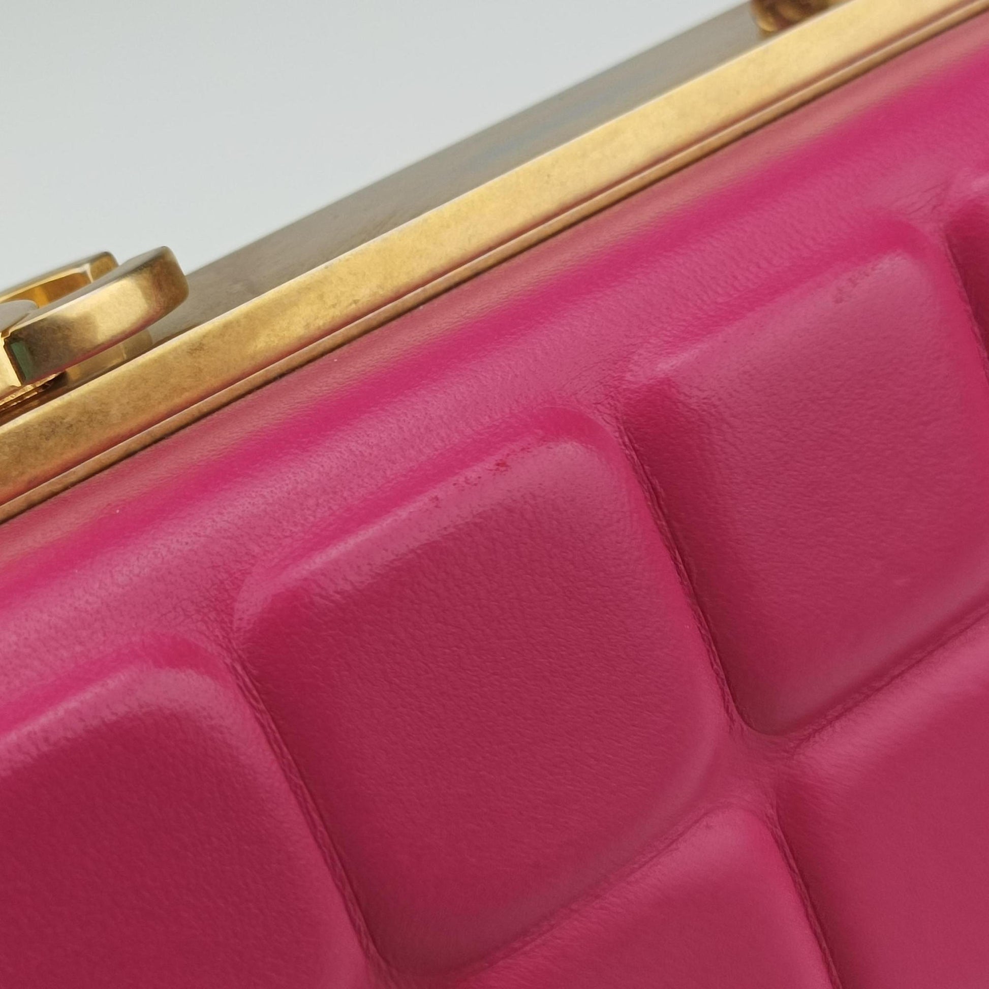 Chocolate Bar Fuchsia Pink  lambskin A94482 23642967チョコバー フューシャピンク ラムスキン A94482 23642967