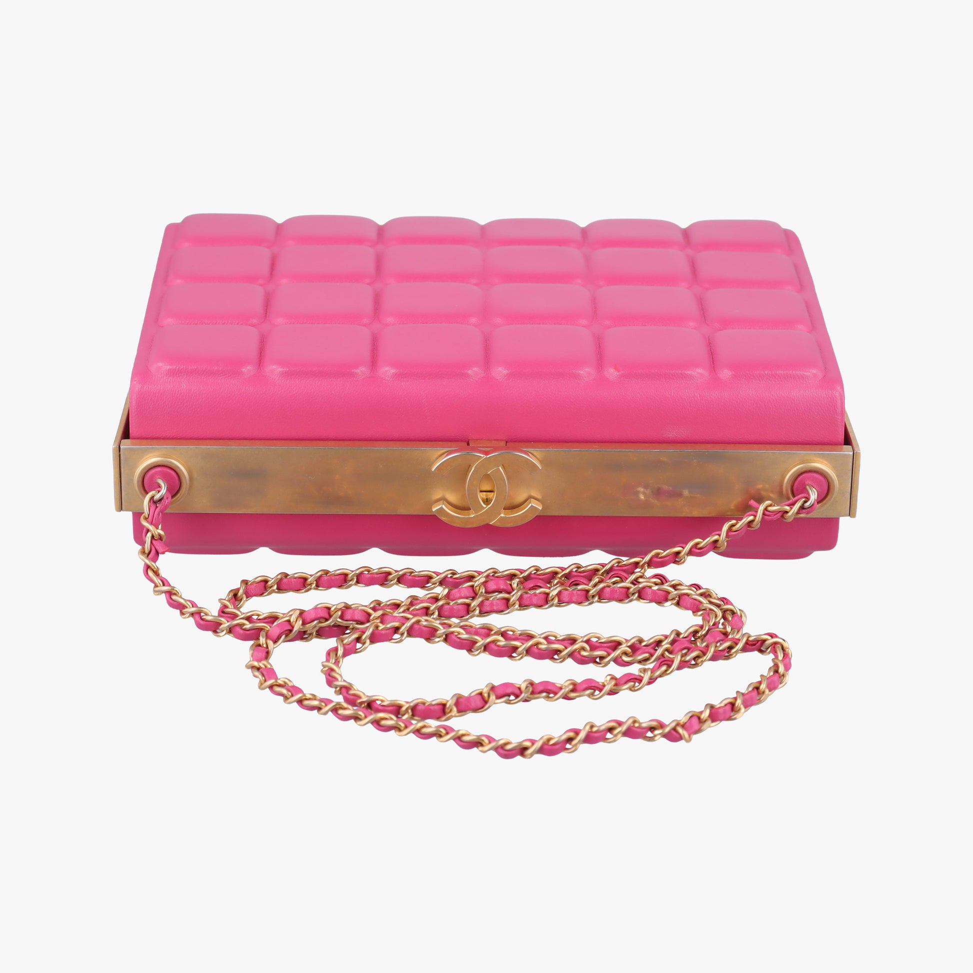 Chocolate Bar Fuchsia Pink  lambskin A94482 23642967チョコバー フューシャピンク ラムスキン A94482 23642967