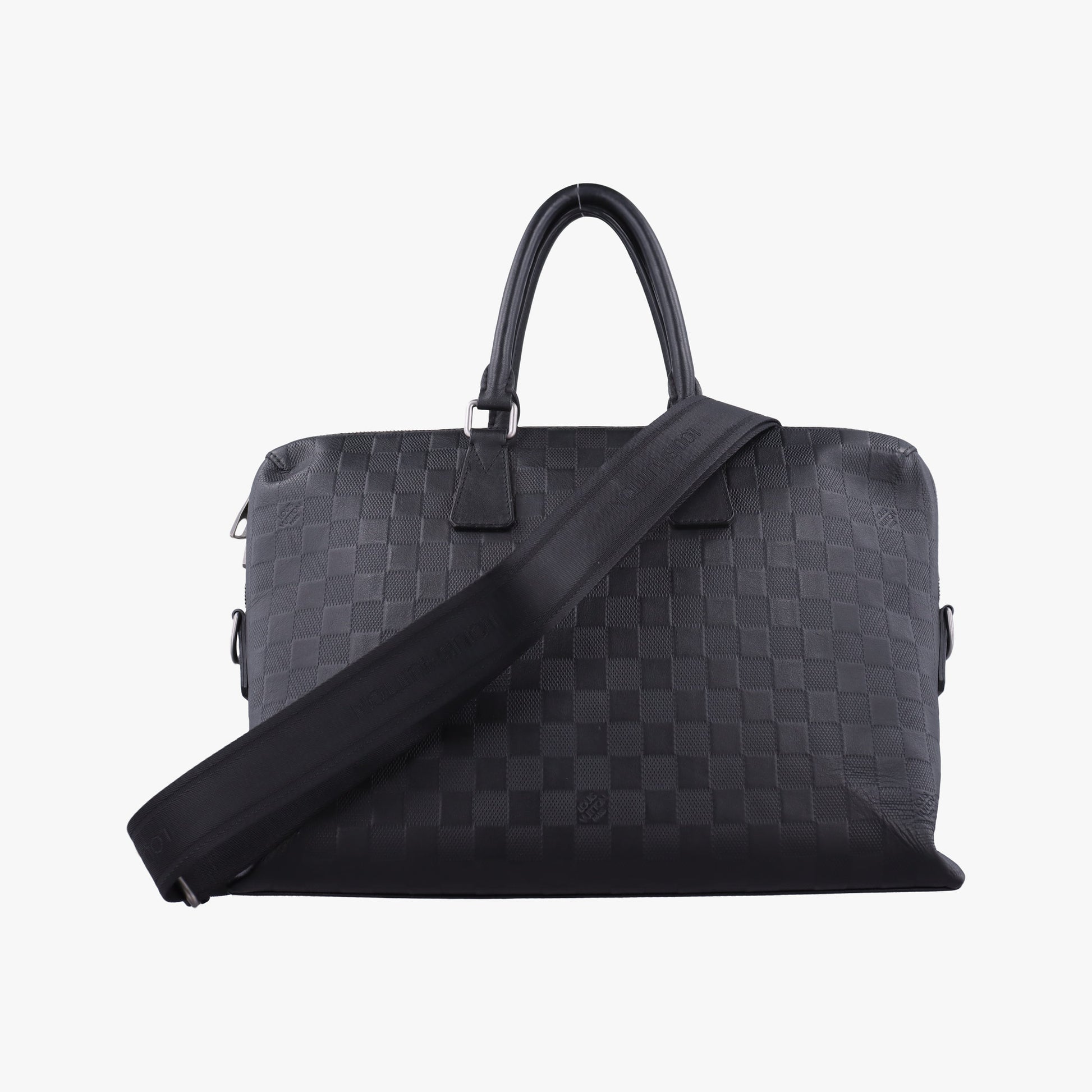 Porte Documents Jour Noir Damier Graphite N48224 CA1194ポルトドキュマン ジュール ノワール ダミエ グラフィット N48224 CA1194