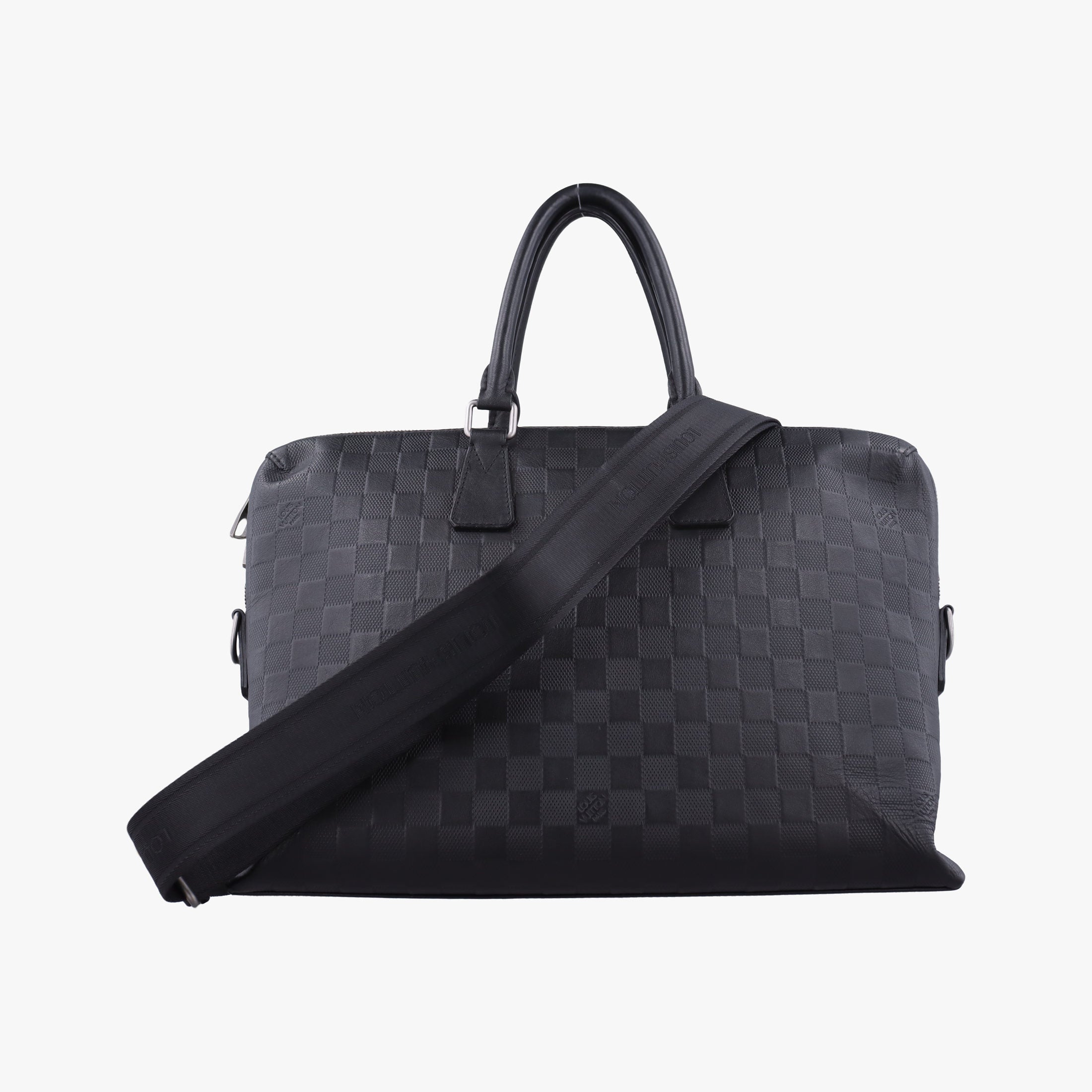 Porte Documents Jour Noir Damier Graphite N48224 CA1194ポルトドキュマン ジュール ノワール ダミエ グラフィット N48224 CA1194
