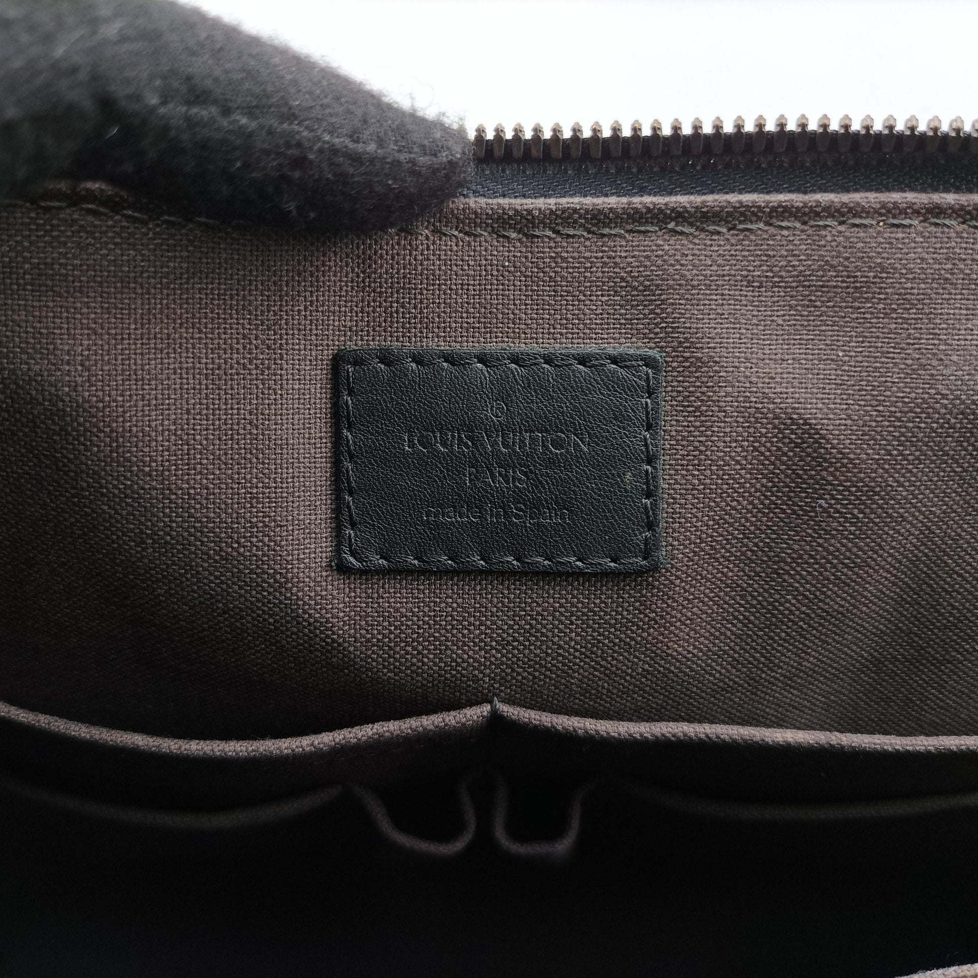 Porte Documents Jour Noir Damier Graphite N48224 CA1194ポルトドキュマン ジュール ノワール ダミエ グラフィット N48224 CA1194