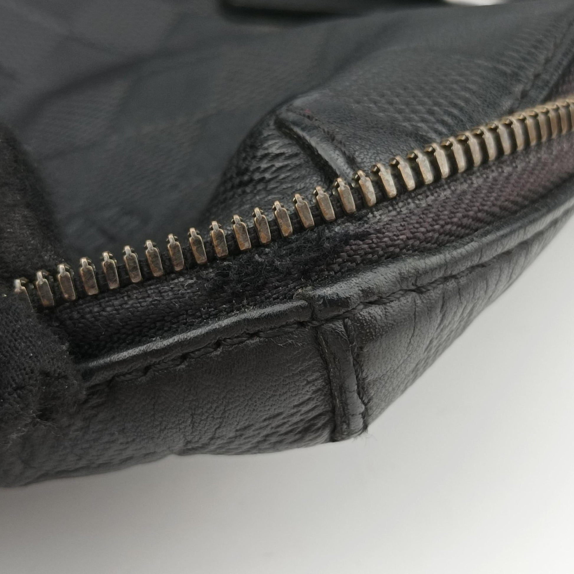 Porte Documents Jour Noir Damier Graphite N48224 CA1194ポルトドキュマン ジュール ノワール ダミエ グラフィット N48224 CA1194