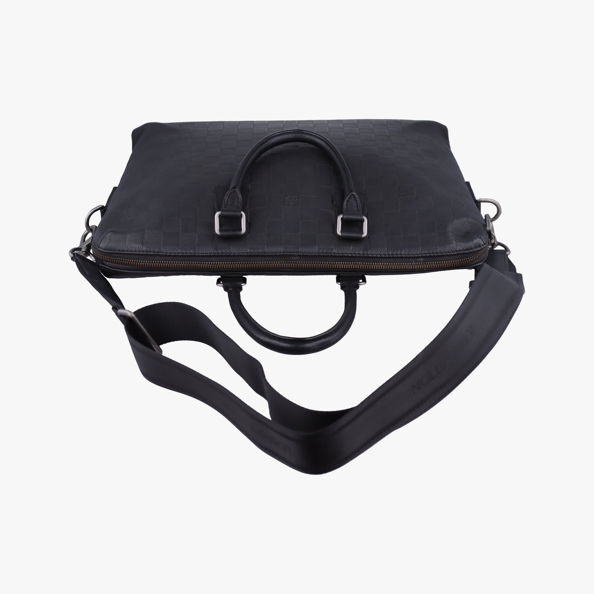 Porte Documents Jour Noir Damier Graphite N48224 CA1194ポルトドキュマン ジュール ノワール ダミエ グラフィット N48224 CA1194