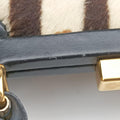 Zebra print Beige x black Ponyhair×Leather 030 2046 1314ゼブラ プリント ベージュ×ブラック ハラコ×レザー 030 2046 1314