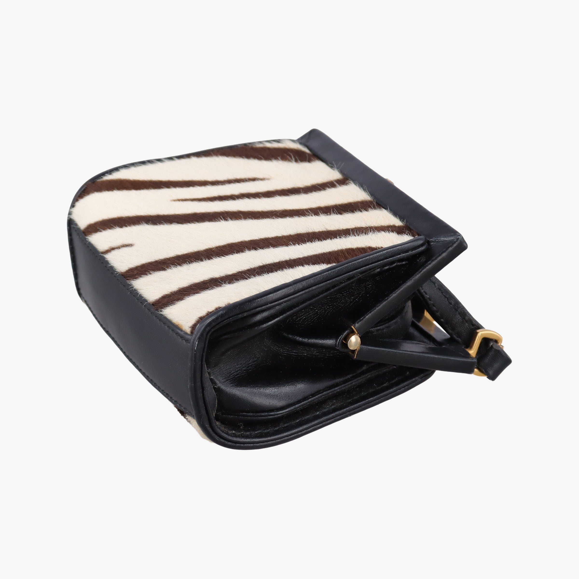 Zebra print Beige x black Ponyhair×Leather 030 2046 1314ゼブラ プリント ベージュ×ブラック ハラコ×レザー 030 2046 1314