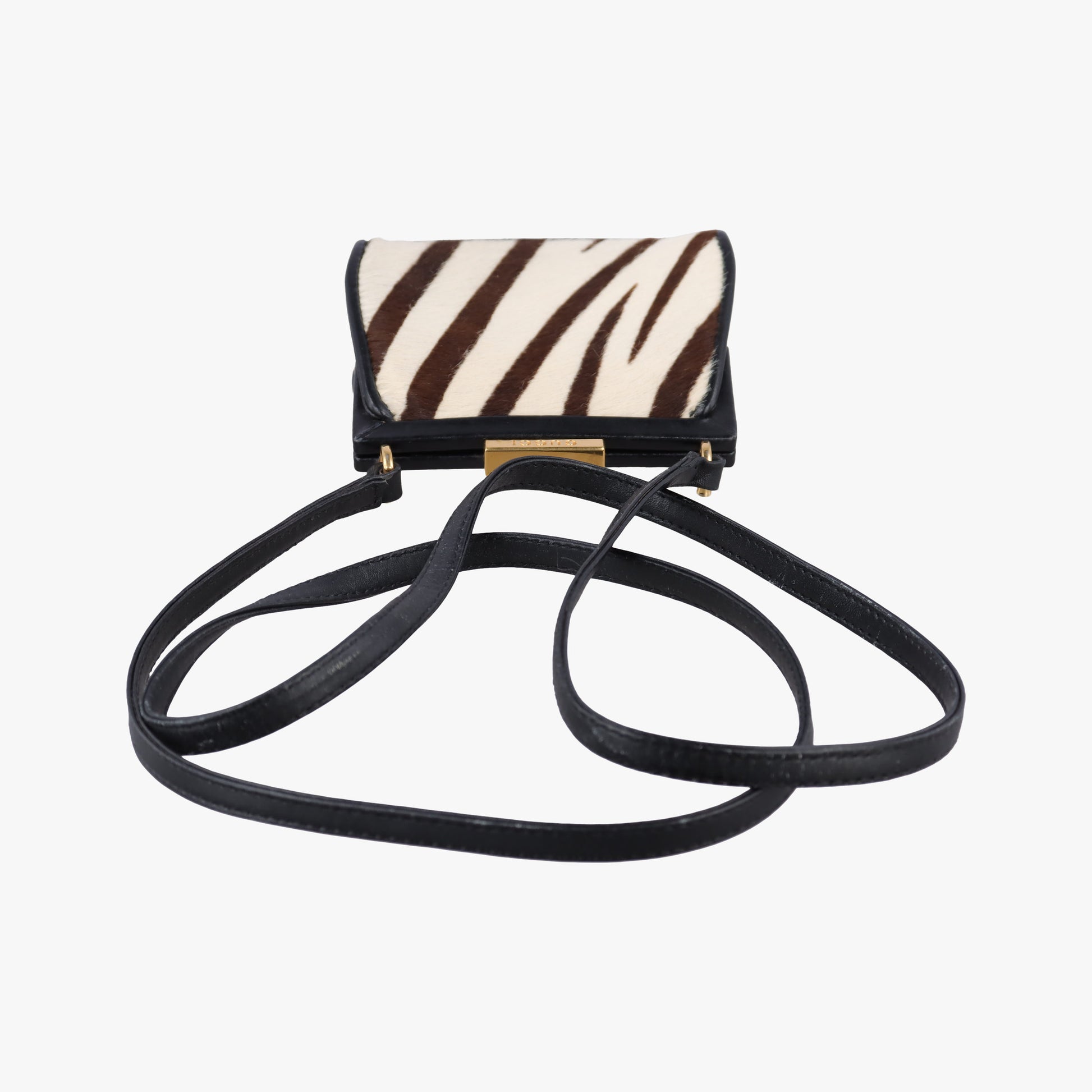 Zebra print Beige x black Ponyhair×Leather 030 2046 1314ゼブラ プリント ベージュ×ブラック ハラコ×レザー 030 2046 1314