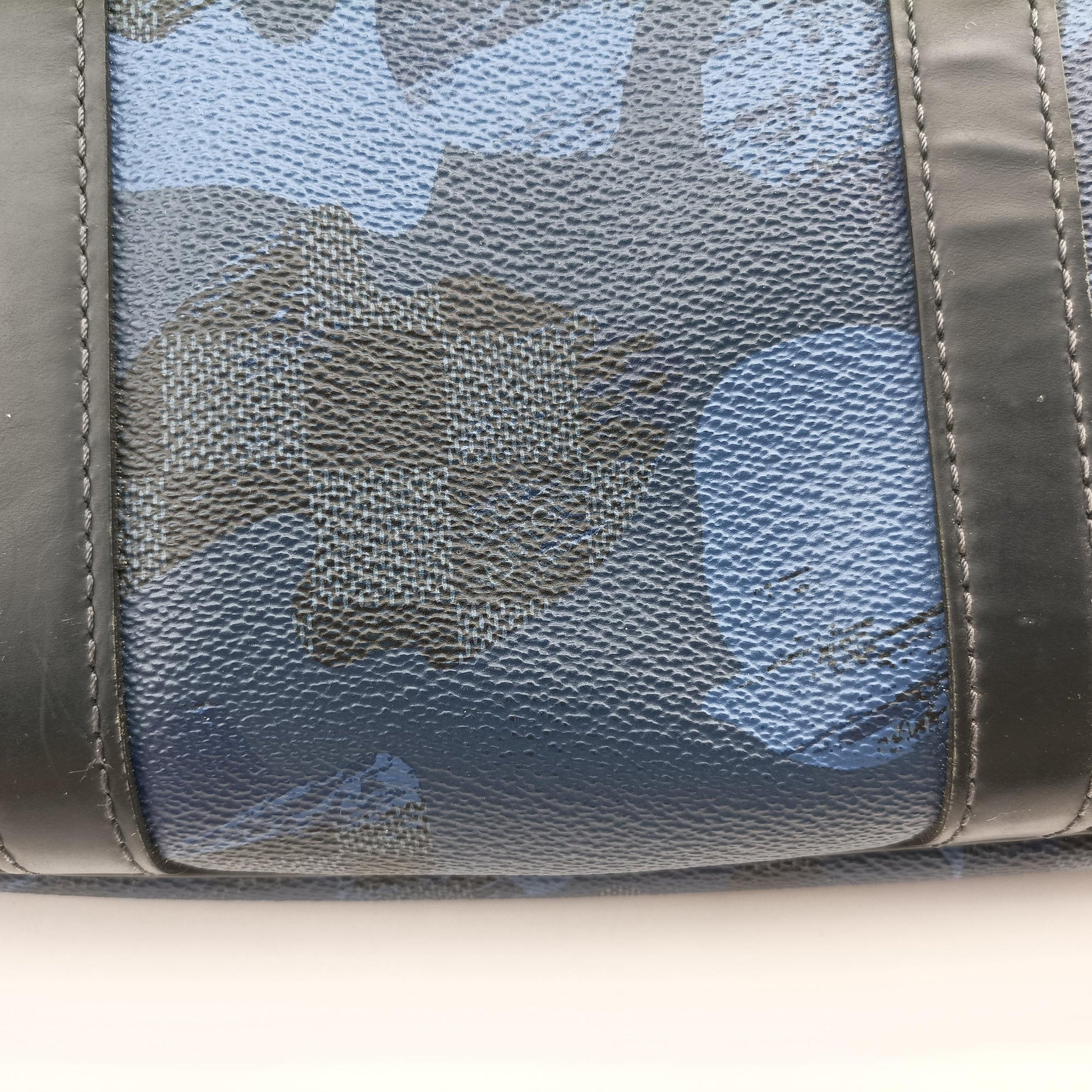 Porte Documents VoyagePM Blue Camouflage Damier Cobalt Canvas N41507 GI2136ポルトドキュマンヴォワヤージュPM ブルー カモフラージュ ダミエ コバルトキャンバス N41507 GI2136