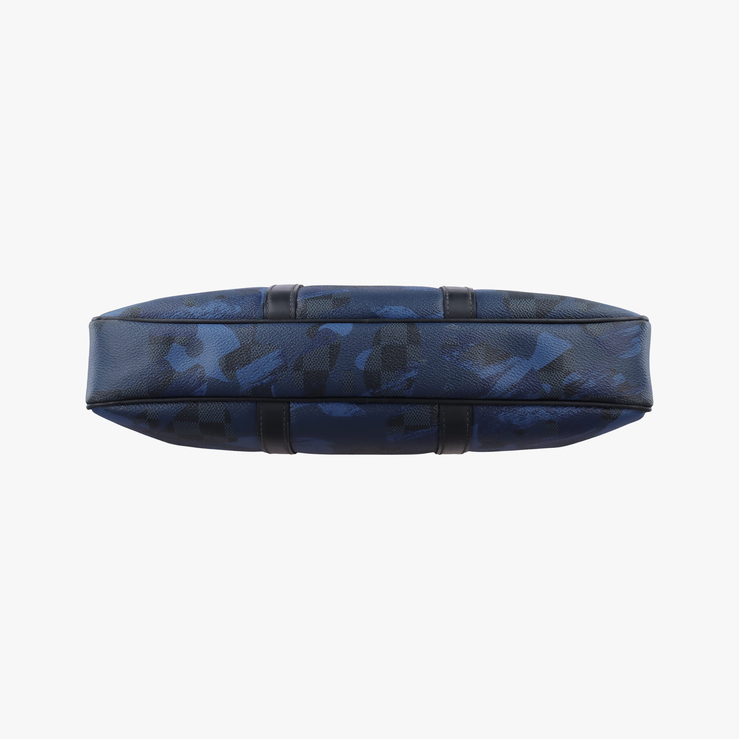 Porte Documents VoyagePM Blue Camouflage Damier Cobalt Canvas N41507 GI2136ポルトドキュマンヴォワヤージュPM ブルー カモフラージュ ダミエ コバルトキャンバス N41507 GI2136