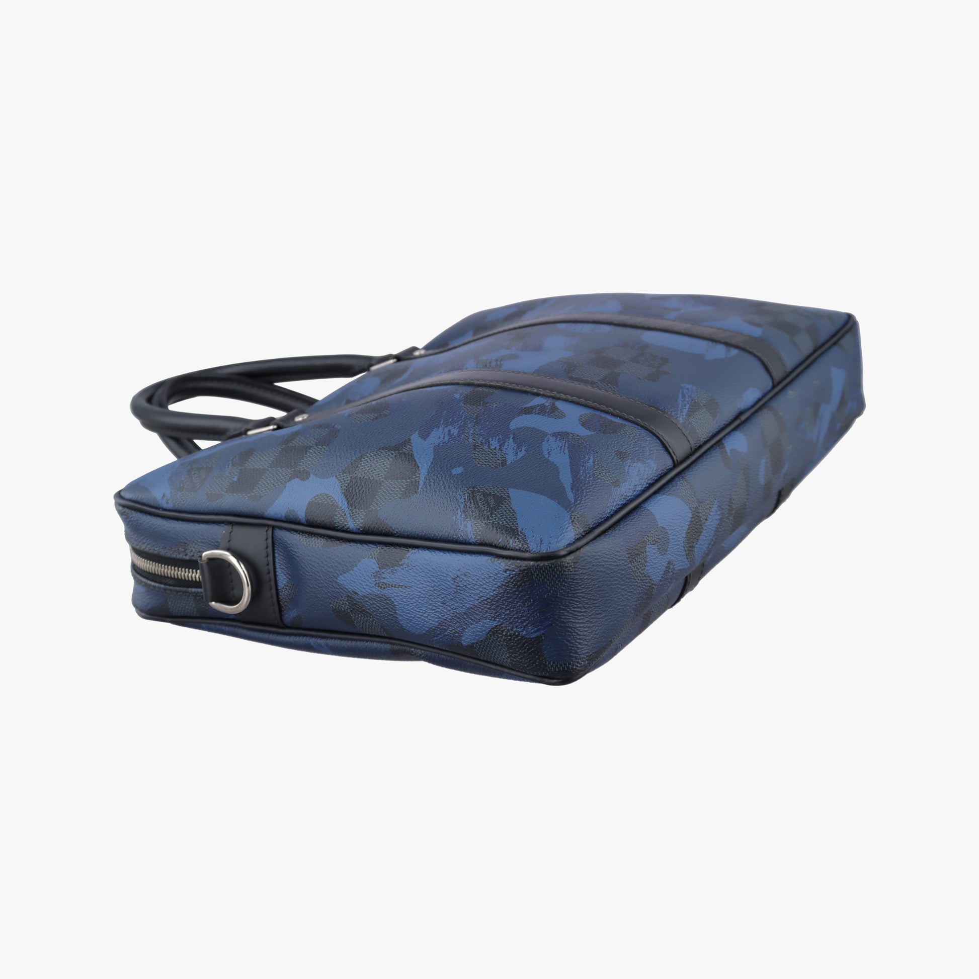 Porte Documents VoyagePM Blue Camouflage Damier Cobalt Canvas N41507 GI2136ポルトドキュマンヴォワヤージュPM ブルー カモフラージュ ダミエ コバルトキャンバス N41507 GI2136