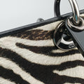 Lady Dior Zebra × Black Pony-style Calfskin × Calf Leather MA-0969レディディオール ゼブラ × ブラック ハラコ × カーフレザー MA-0969
