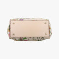 Bamboo Floral White×multicolor canvas×leather 137394 バンブーフローラ ホワイト×マルチカラー キャンバス×レザー 137394 