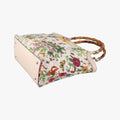 Bamboo Floral White×multicolor canvas×leather 137394 バンブーフローラ ホワイト×マルチカラー キャンバス×レザー 137394 
