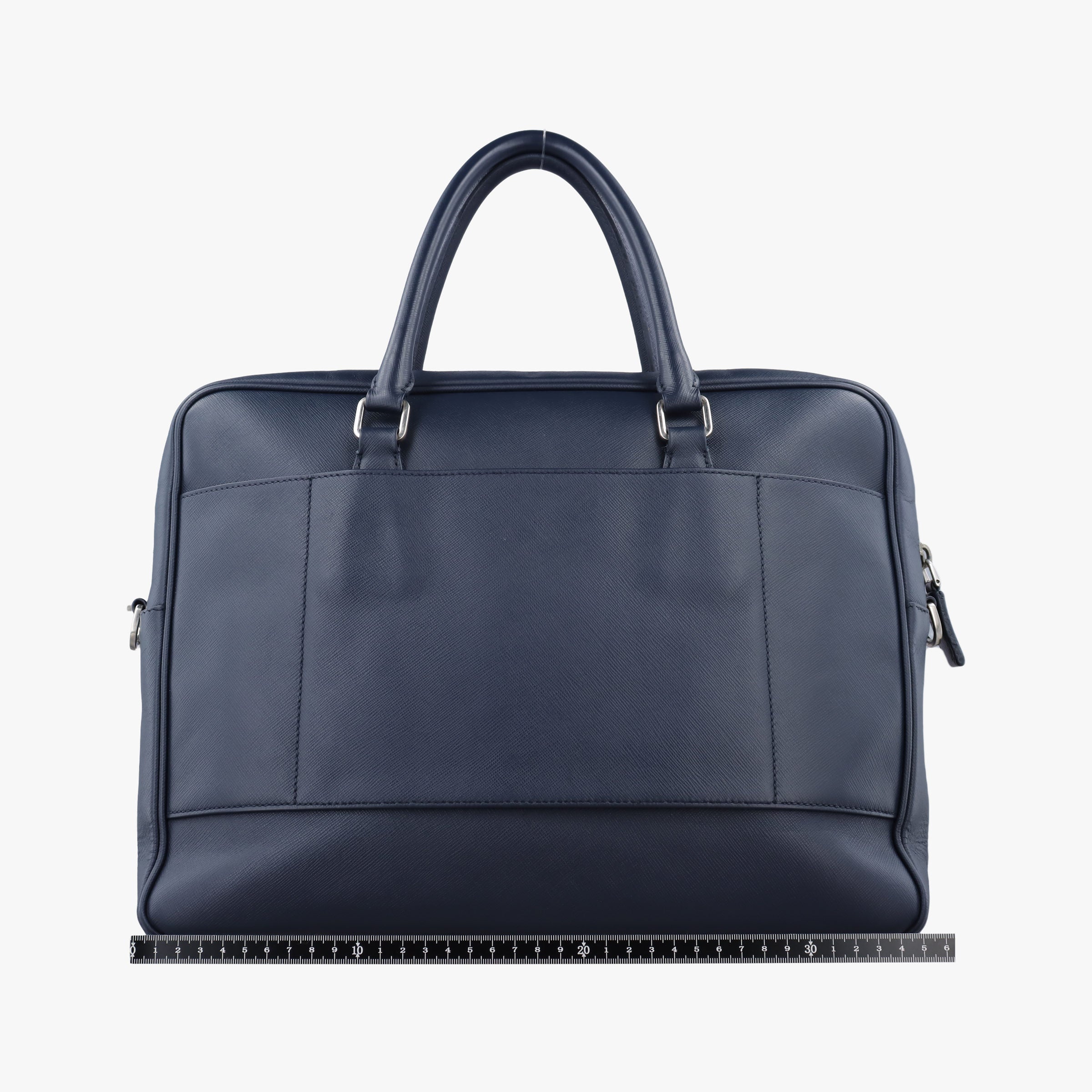 Business Briefcase Navy SAFFIANO Leather 2VE011 7/R 208ビジネス ブリーフケース ネイビー サフィアーノレザー 2VE011 7/R 208