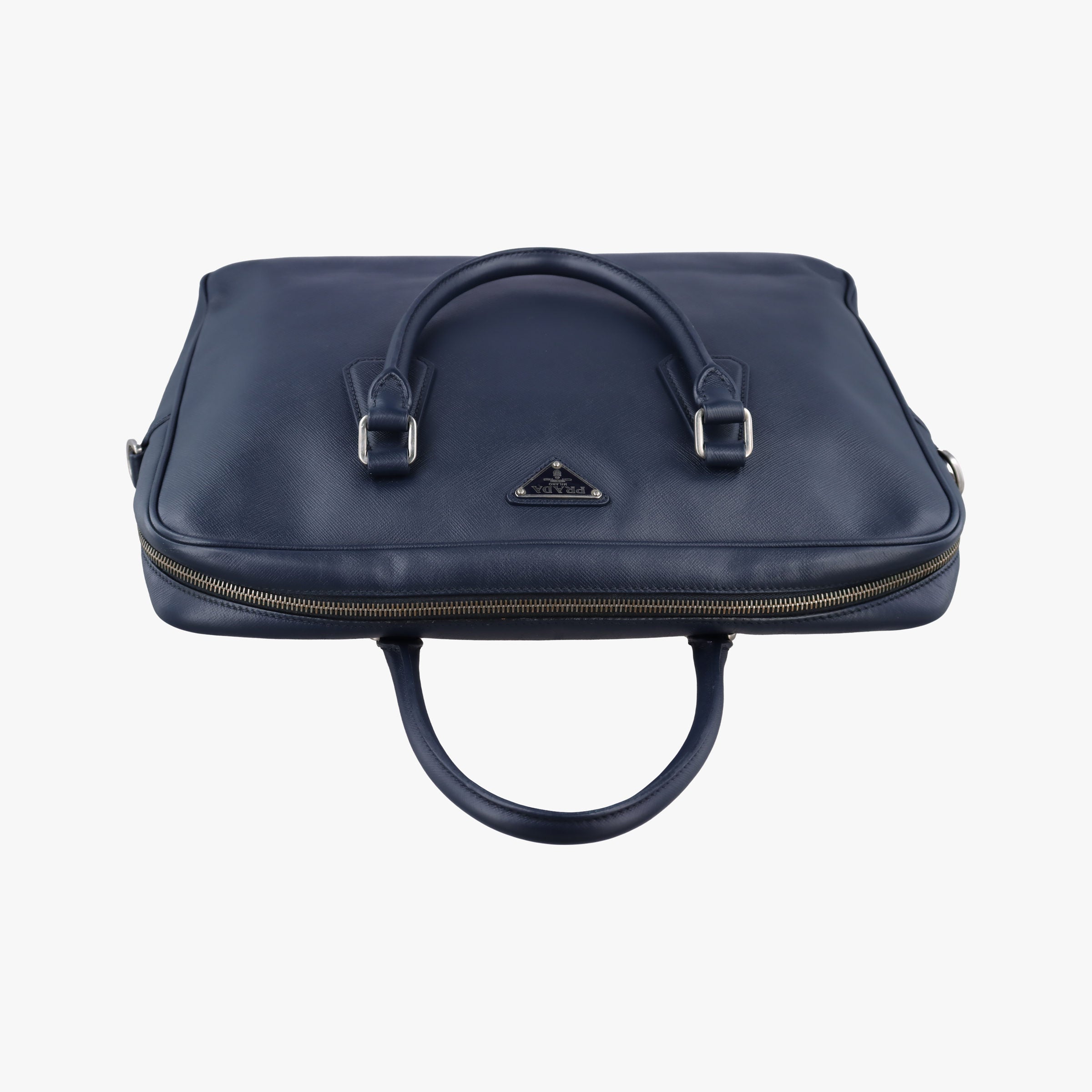 Business Briefcase Navy SAFFIANO Leather 2VE011 7/R 208ビジネス ブリーフケース ネイビー サフィアーノレザー 2VE011 7/R 208