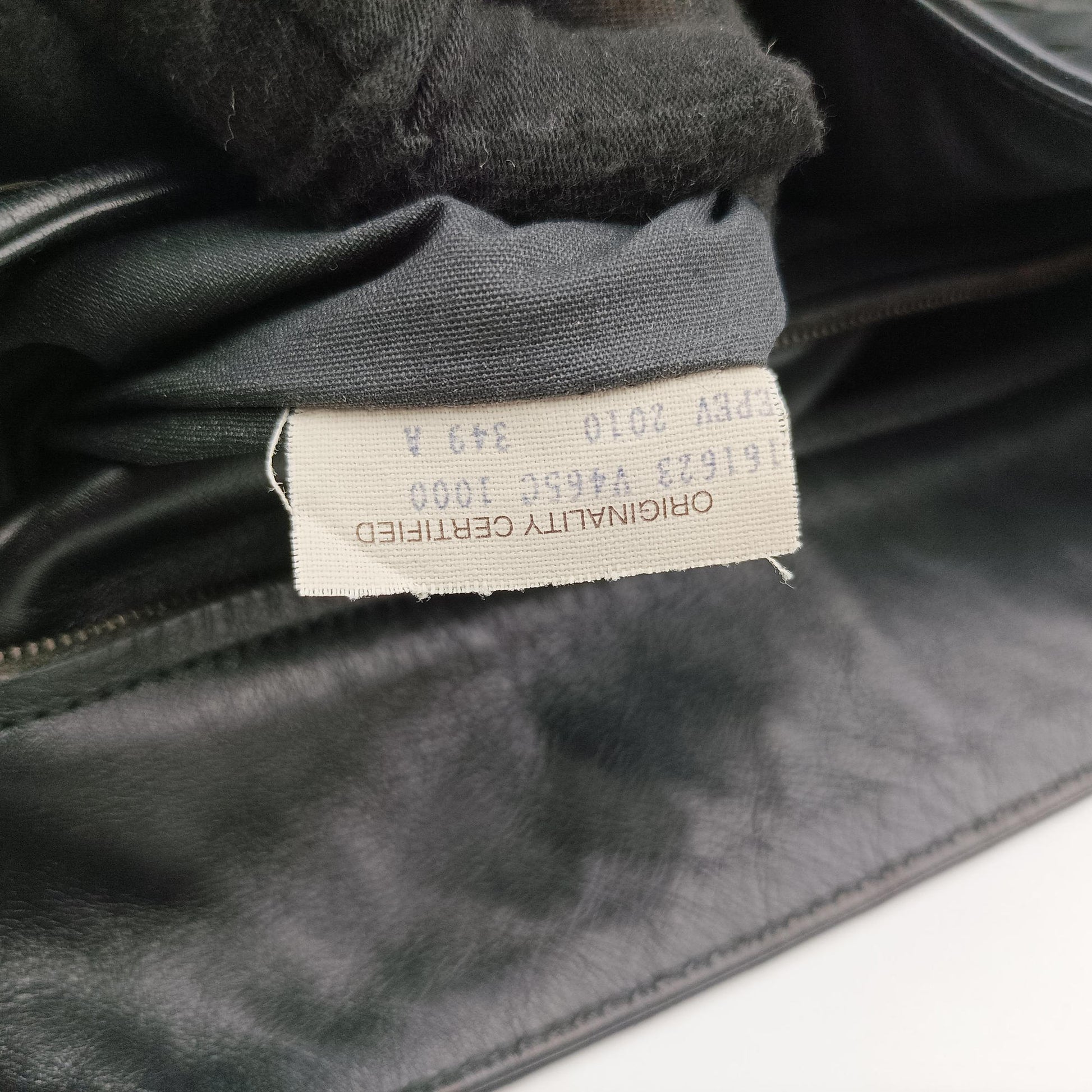 Intrecciato Black lambskin 161623 465C 1000 EPEV 2010 349 Aイントレチャート ブラック ラムスキン 161623 465C 1000 EPEV 2010 349 A