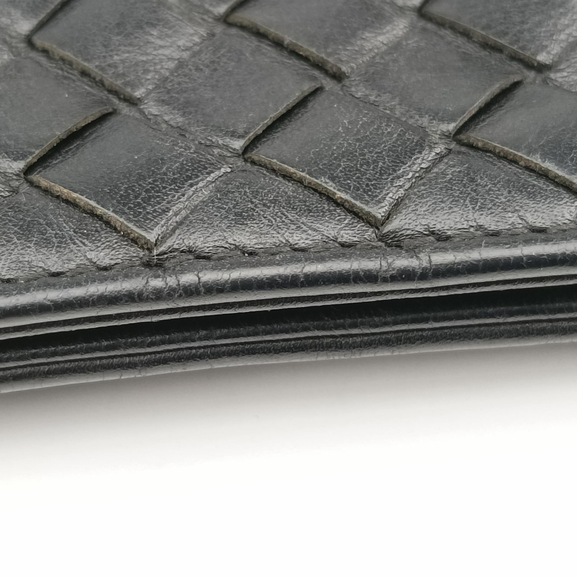 Intrecciato Black lambskin 161623 465C 1000 EPEV 2010 349 Aイントレチャート ブラック ラムスキン 161623 465C 1000 EPEV 2010 349 A
