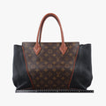 Tote W PM Brown×black Monogram Canvas×calf leather M40942 SP2133トートW PM モノグラム/ブラウン×ブラック モノグラムキャンバス×カーフレザー M40942 SP2133