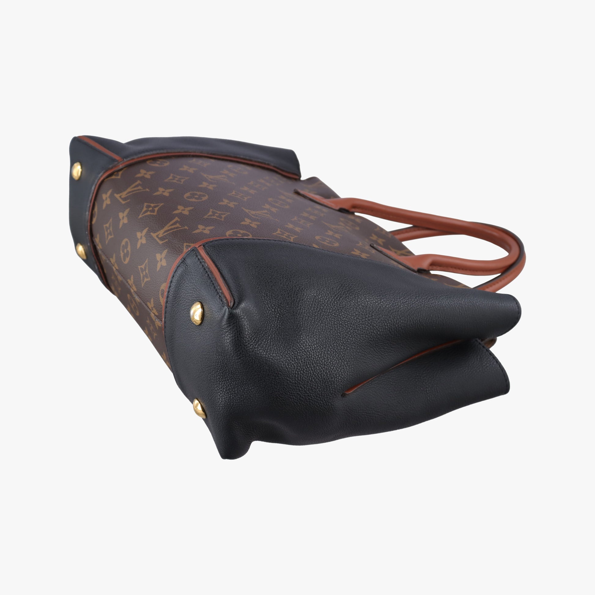 Tote W PM Brown×black Monogram Canvas×calf leather M40942 SP2133トートW PM モノグラム/ブラウン×ブラック モノグラムキャンバス×カーフレザー M40942 SP2133