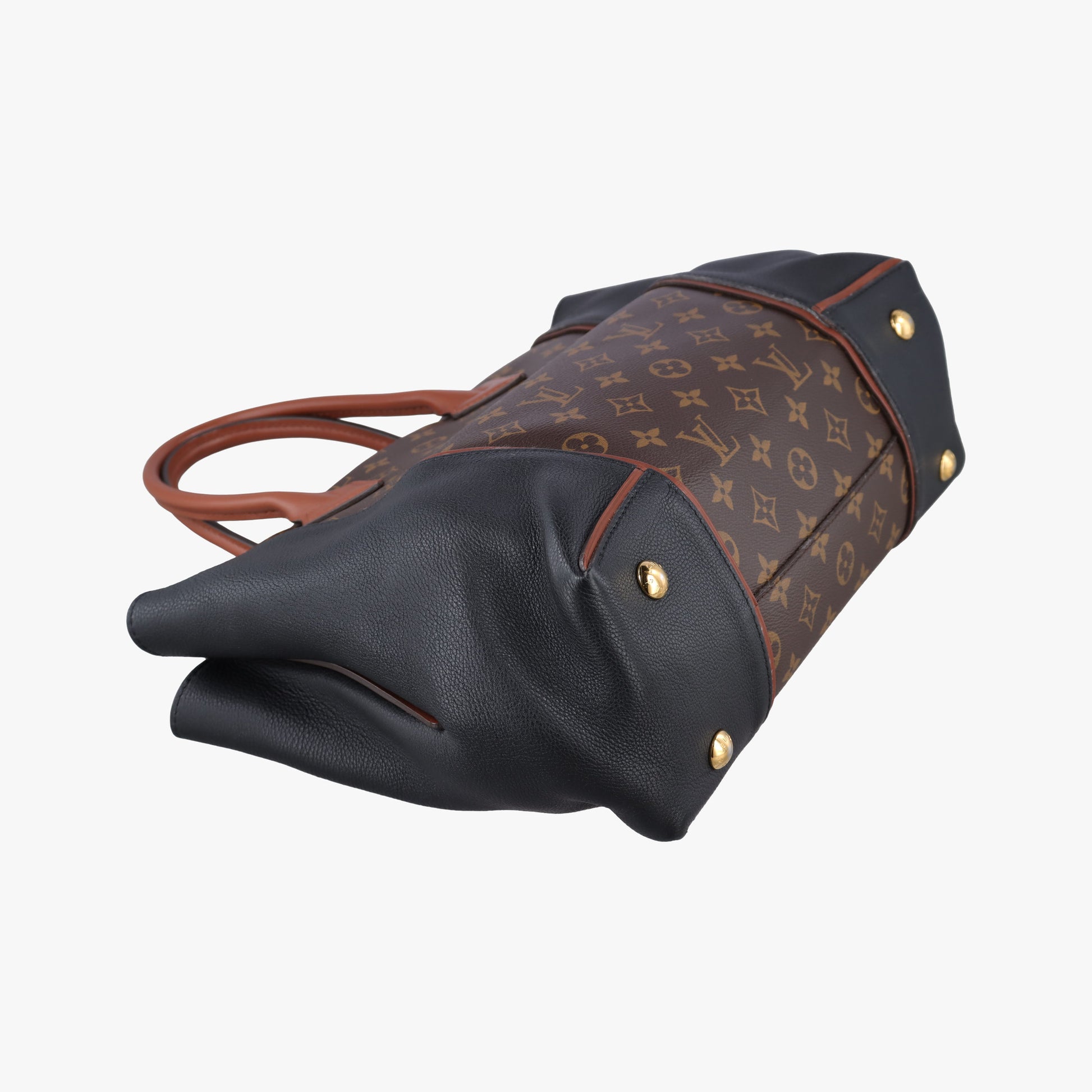 Tote W PM Brown×black Monogram Canvas×calf leather M40942 SP2133トートW PM モノグラム/ブラウン×ブラック モノグラムキャンバス×カーフレザー M40942 SP2133