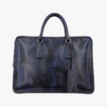 business bag briefcase Navy Camouflage SAFFIANO Leather 2VE365 64ビジネスバッグ ブリーフケース ブルーカモフラ サフィアーノレザー 2VE365 64