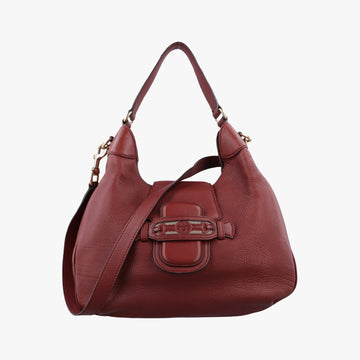 Dressage Web Hobo Red Leather 296851 A012025879ドレスセージ ウェブ ホーボー レッド レザー 296851 A012025879