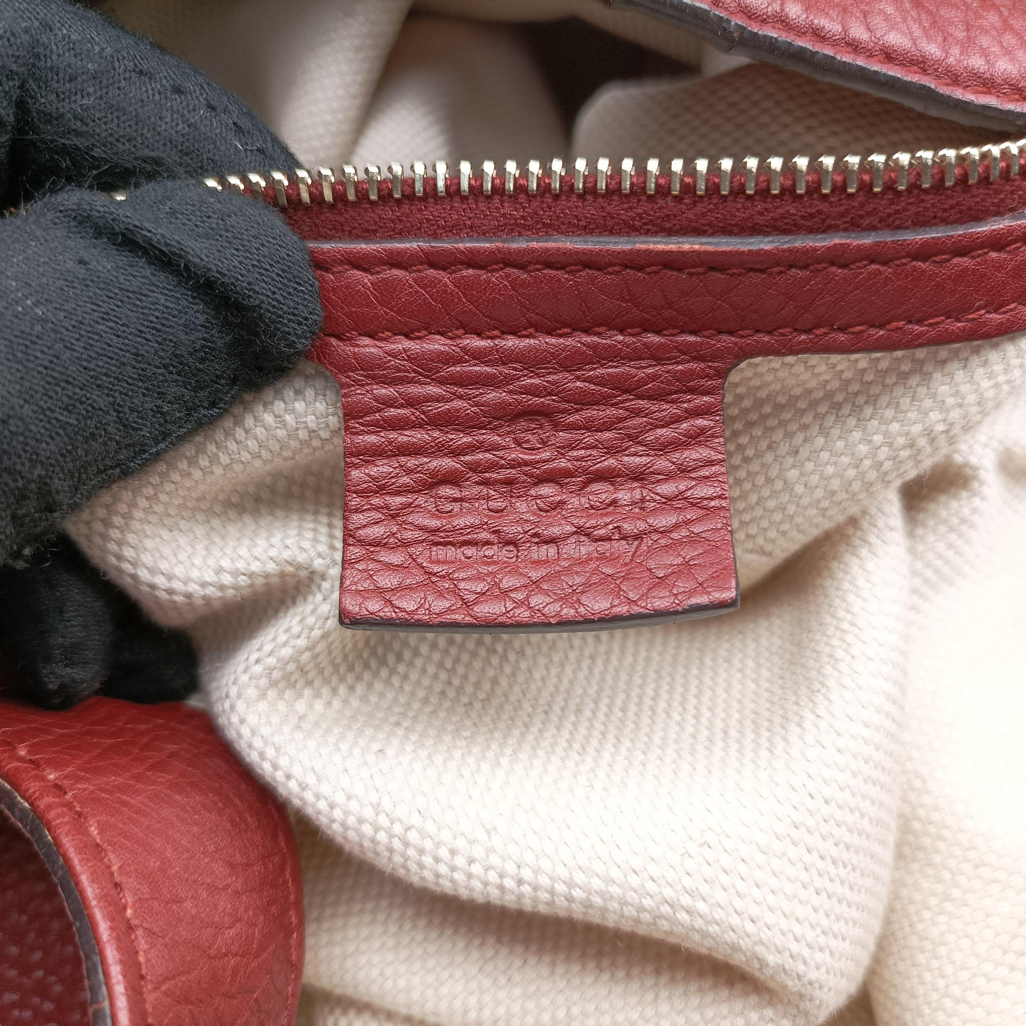 Dressage Web Hobo Red Leather 296851 A012025879ドレスセージ ウェブ ホーボー レッド レザー 296851 A012025879