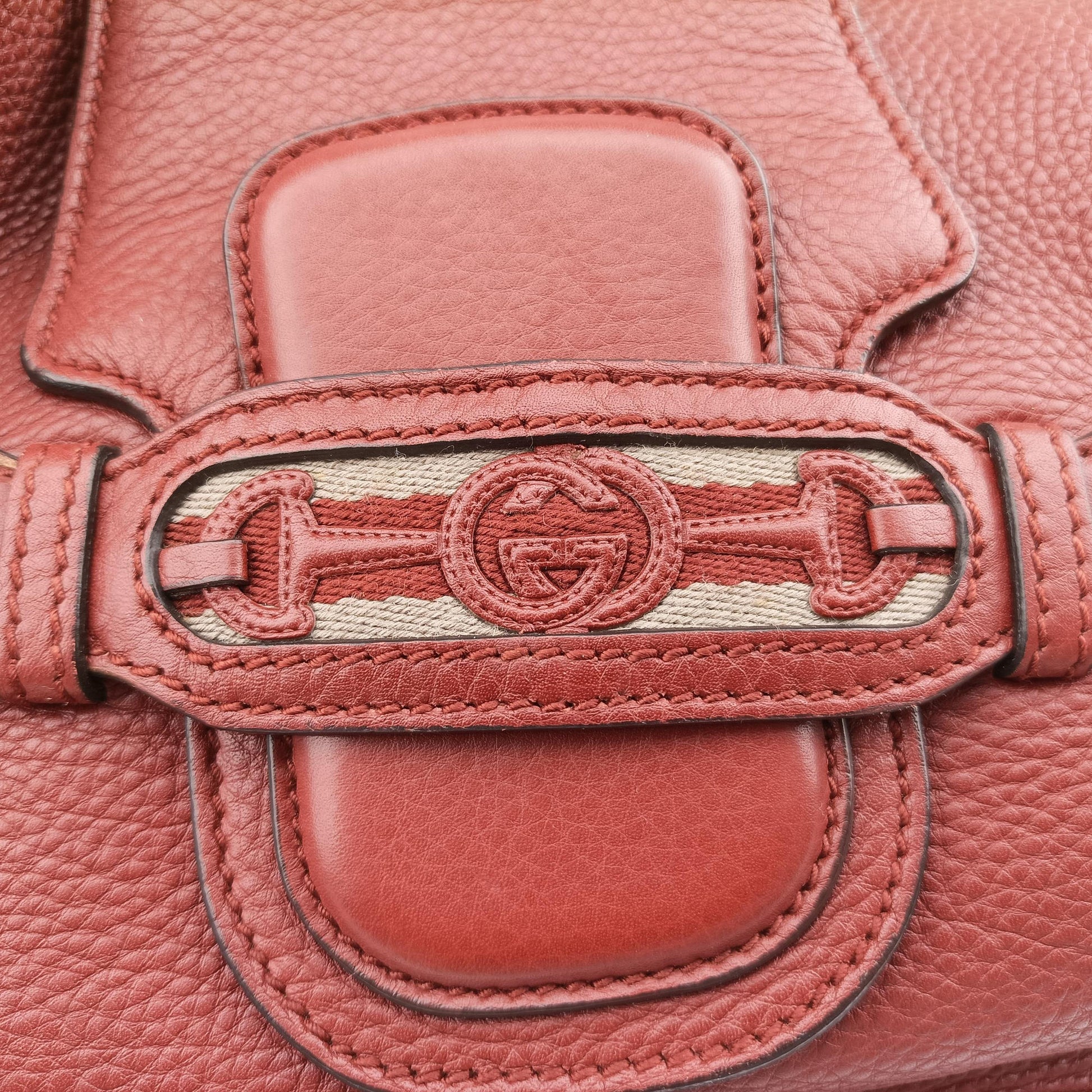 Dressage Web Hobo Red Leather 296851 A012025879ドレスセージ ウェブ ホーボー レッド レザー 296851 A012025879