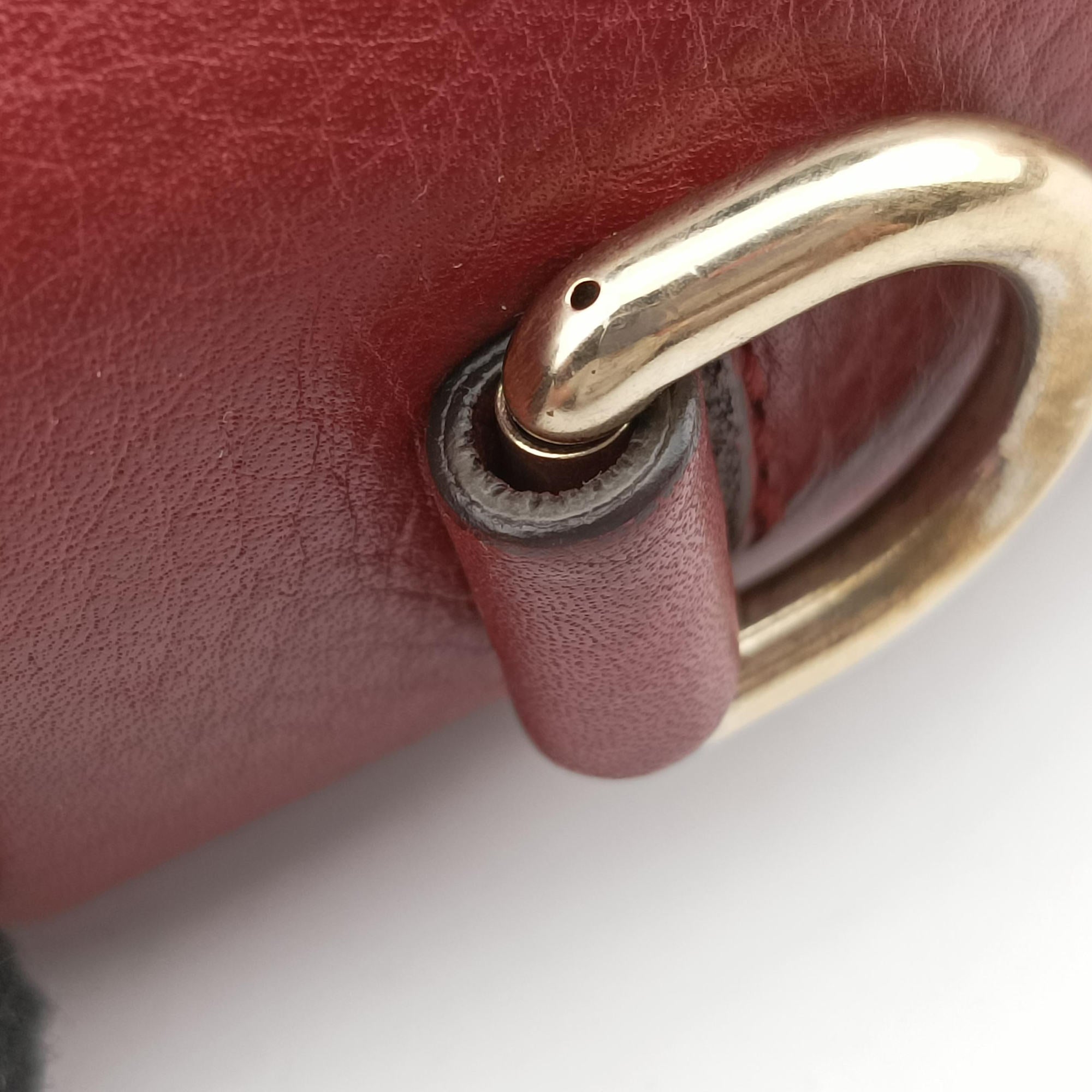 Dressage Web Hobo Red Leather 296851 A012025879ドレスセージ ウェブ ホーボー レッド レザー 296851 A012025879