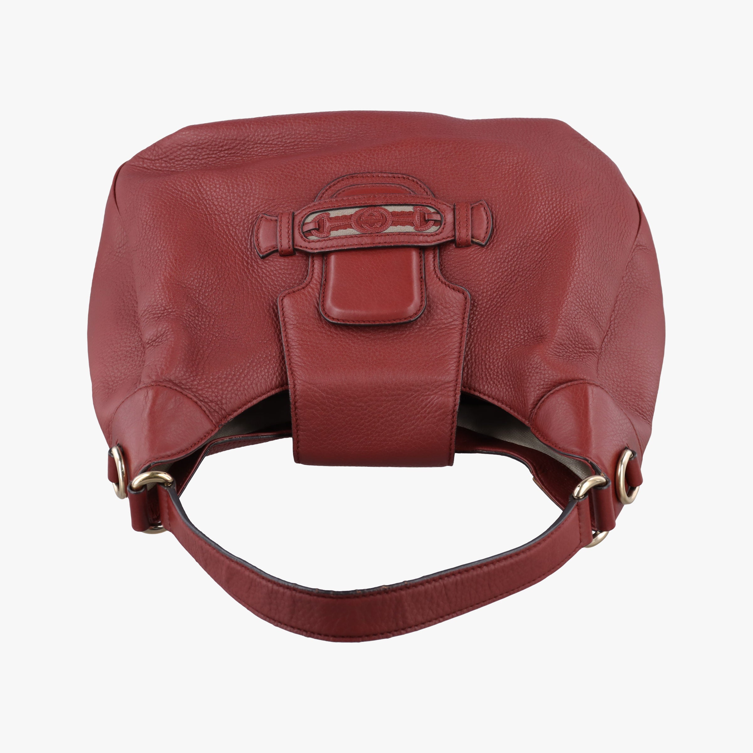 Dressage Web Hobo Red Leather 296851 A012025879ドレスセージ ウェブ ホーボー レッド レザー 296851 A012025879