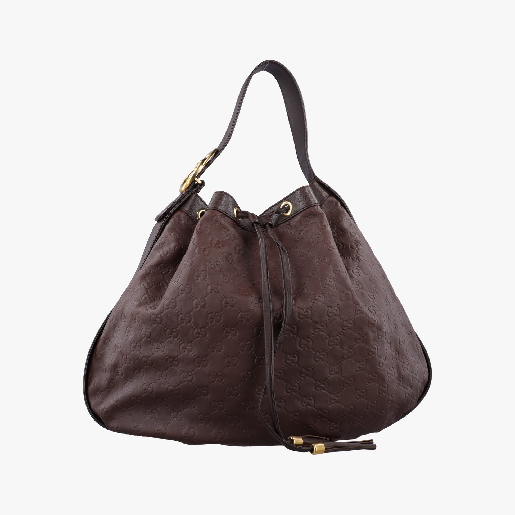 Guccissima Interlocking Icon Hobo Brown leather 223951 D3563587グッチッシマ インターロッキング アイコン ホーボー ブラウン レザー 223951 D3563587