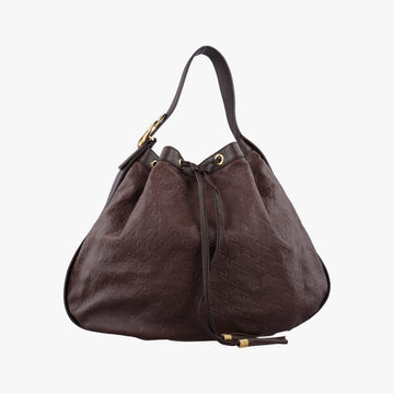 Guccissima Interlocking Icon Hobo Brown leather 223951 D3563587グッチッシマ インターロッキング アイコン ホーボー ブラウン レザー 223951 D3563587