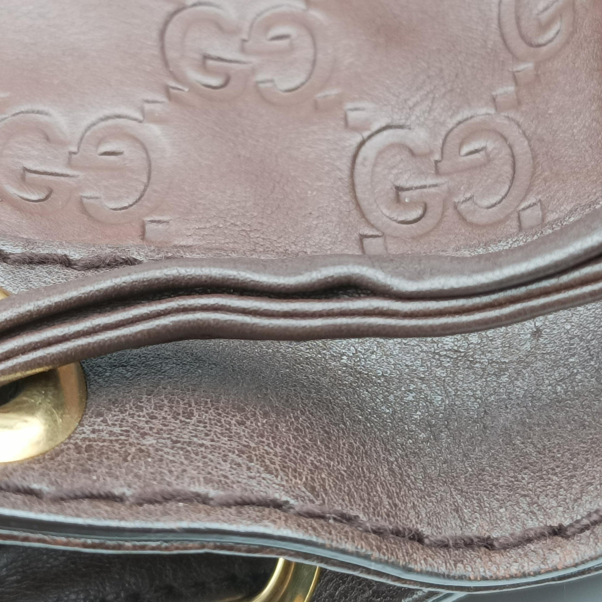 Guccissima Interlocking Icon Hobo Brown leather 223951 D3563587グッチッシマ インターロッキング アイコン ホーボー ブラウン レザー 223951 D3563587