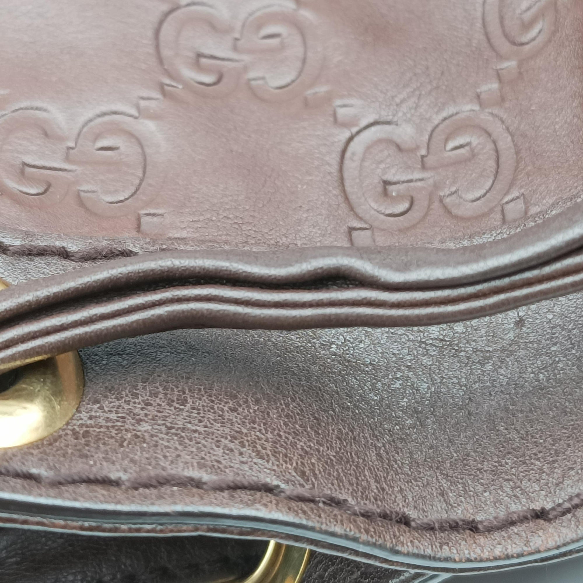 Guccissima Interlocking Icon Hobo Brown leather 223951 D3563587グッチッシマ インターロッキング アイコン ホーボー ブラウン レザー 223951 D3563587