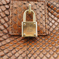 Amazona Brown Python × Nappa Leather 010804アマソナ ブラウン パイソン × レザー 010804