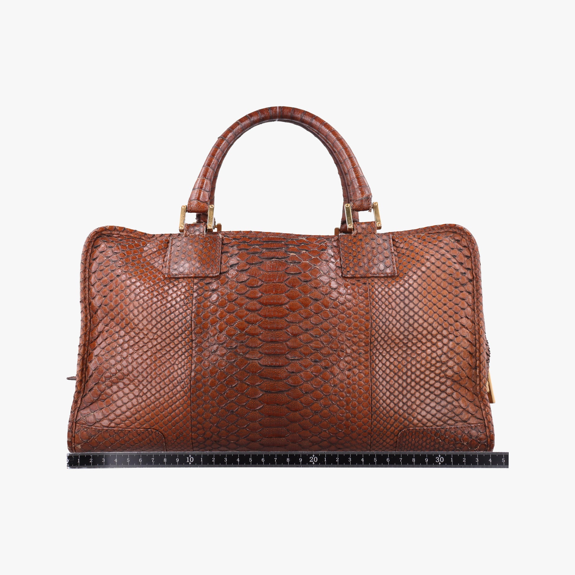 Amazona Brown Python × Nappa Leather 010804アマソナ ブラウン パイソン × レザー 010804