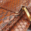 Amazona Brown Python × Nappa Leather 010804アマソナ ブラウン パイソン × レザー 010804