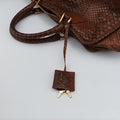 Amazona Brown Python × Nappa Leather 010804アマソナ ブラウン パイソン × レザー 010804