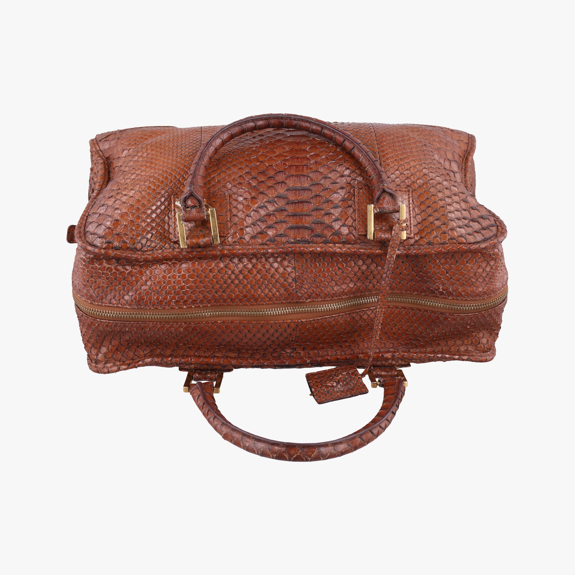 Amazona Brown Python × Nappa Leather 010804アマソナ ブラウン パイソン × レザー 010804