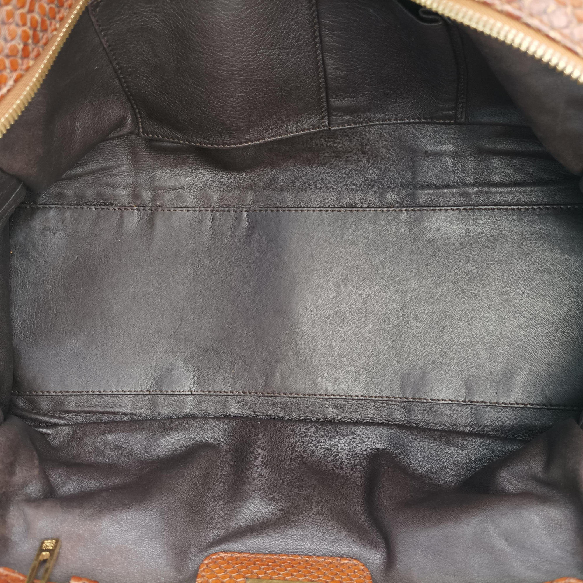 Amazona Brown Python × Nappa Leather 010804アマソナ ブラウン パイソン × レザー 010804
