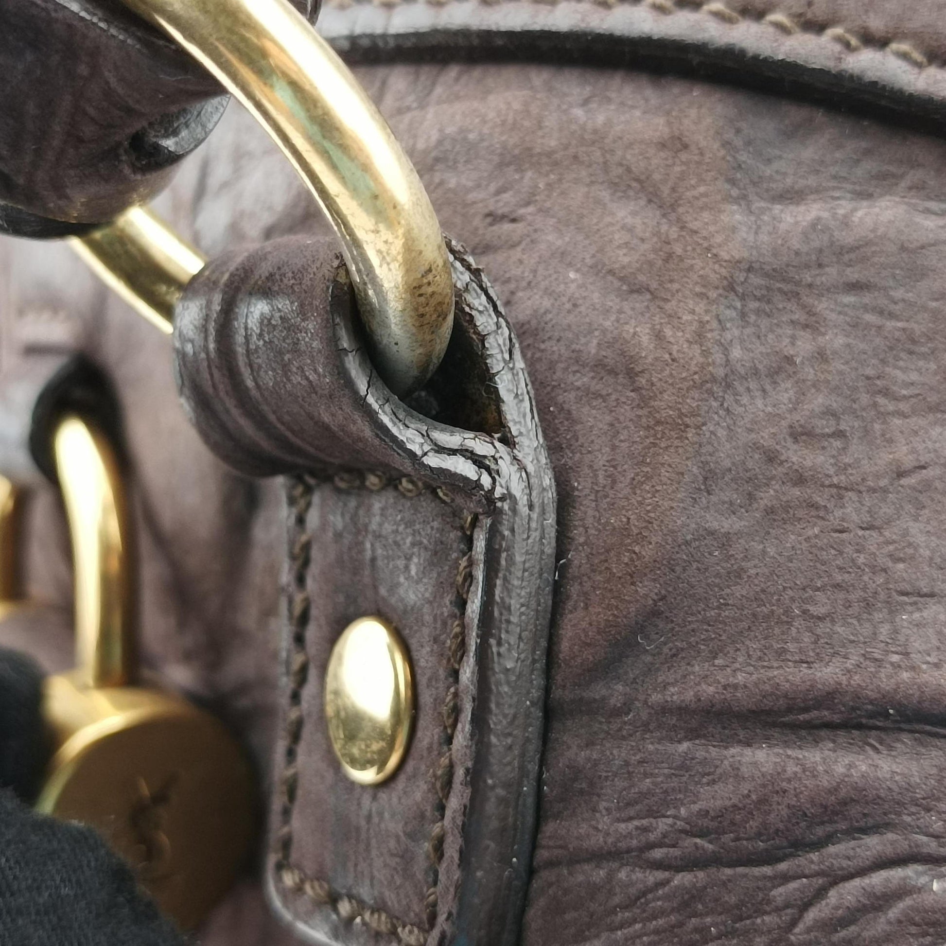 Muse Brown Embossed Leather 297966 297966.486628ミューズ ブラウン 型押しレザー 297966 297966.486628
