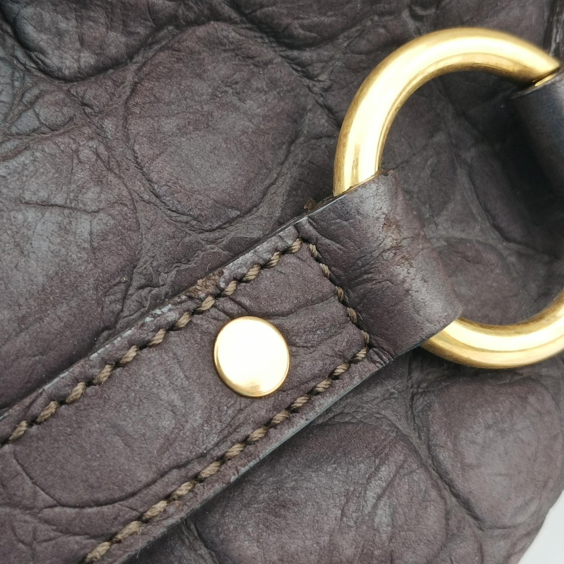 Muse Brown Embossed Leather 297966 297966.486628ミューズ ブラウン 型押しレザー 297966 297966.486628
