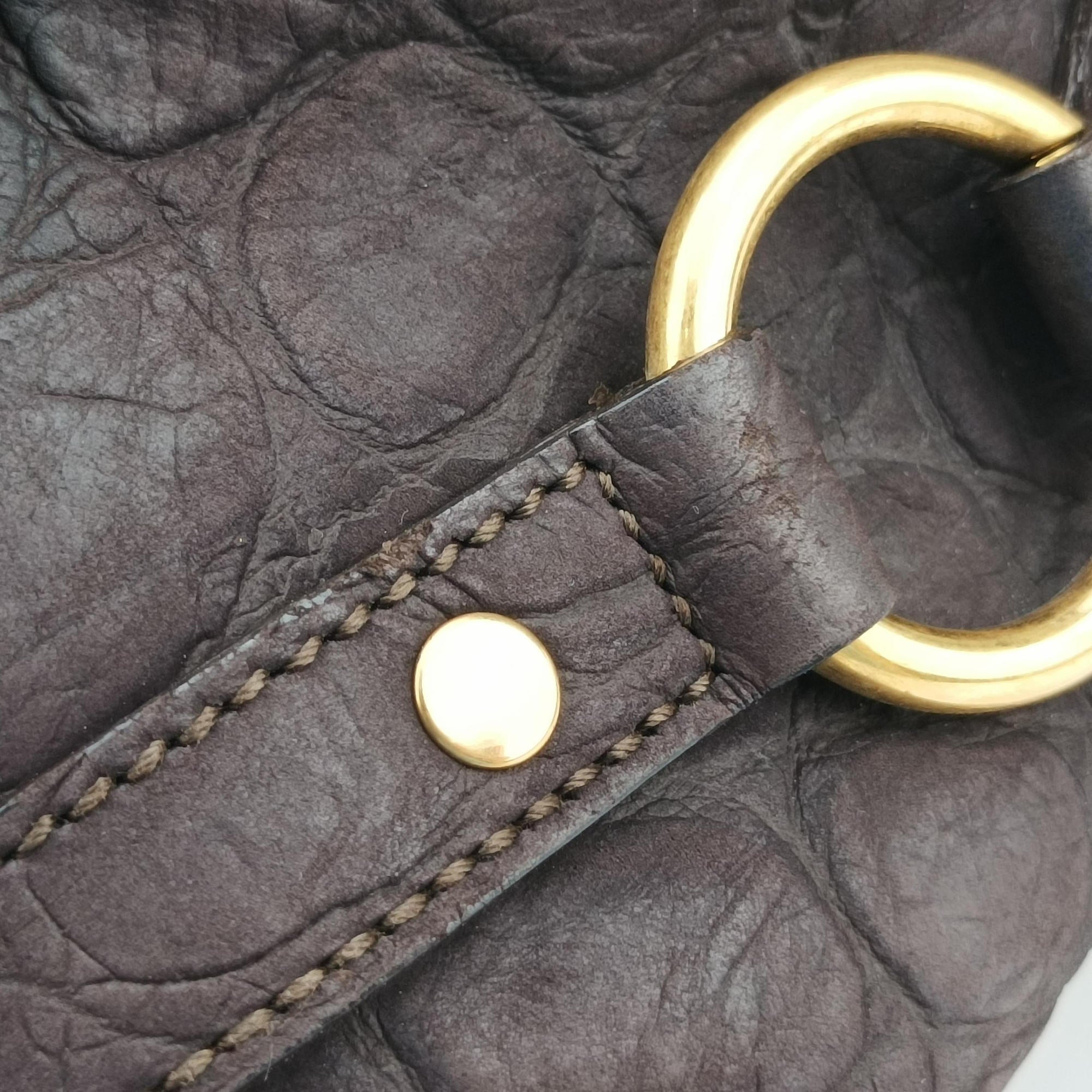 Muse Brown Embossed Leather 297966 297966.486628ミューズ ブラウン 型押しレザー 297966 297966.486628