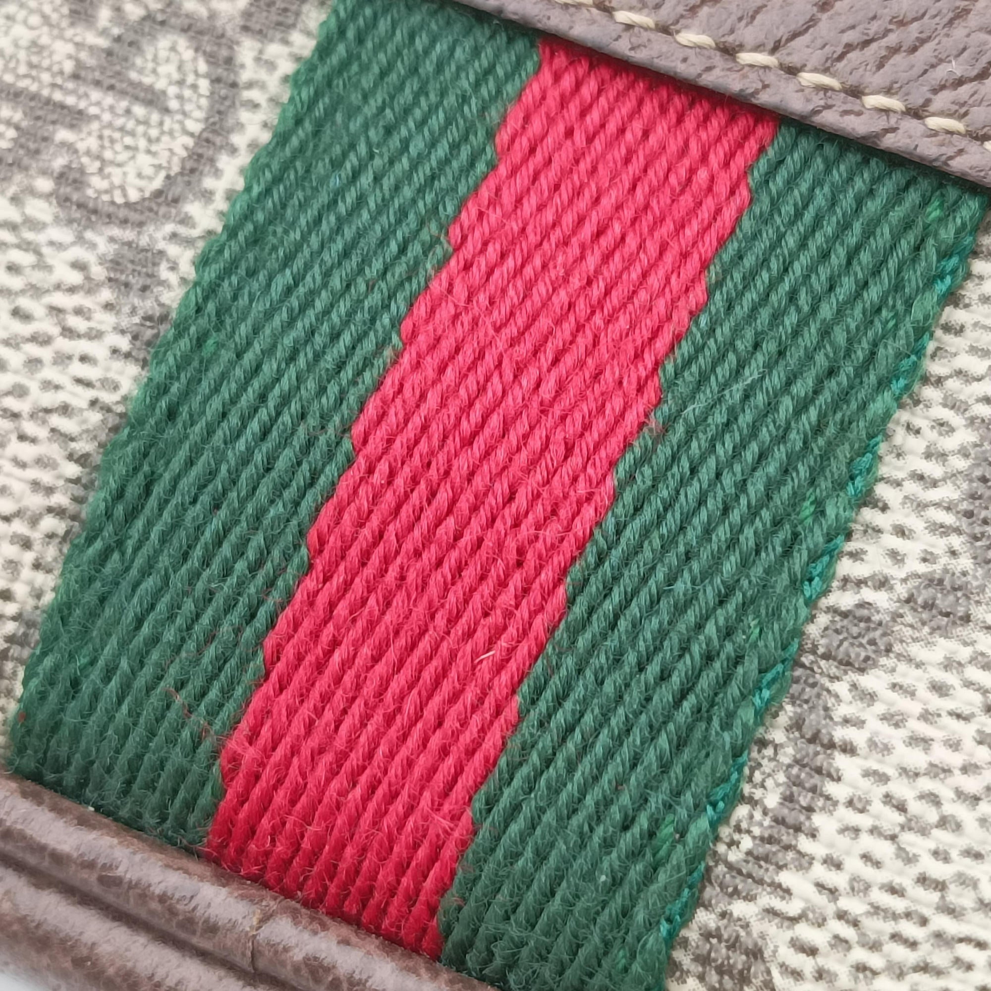 Ophidia Brown×green×red PVC coated canvas 519308 オフィディア ブラウン×グリーン×レッド PVCコーティングキャンバス 519308 
