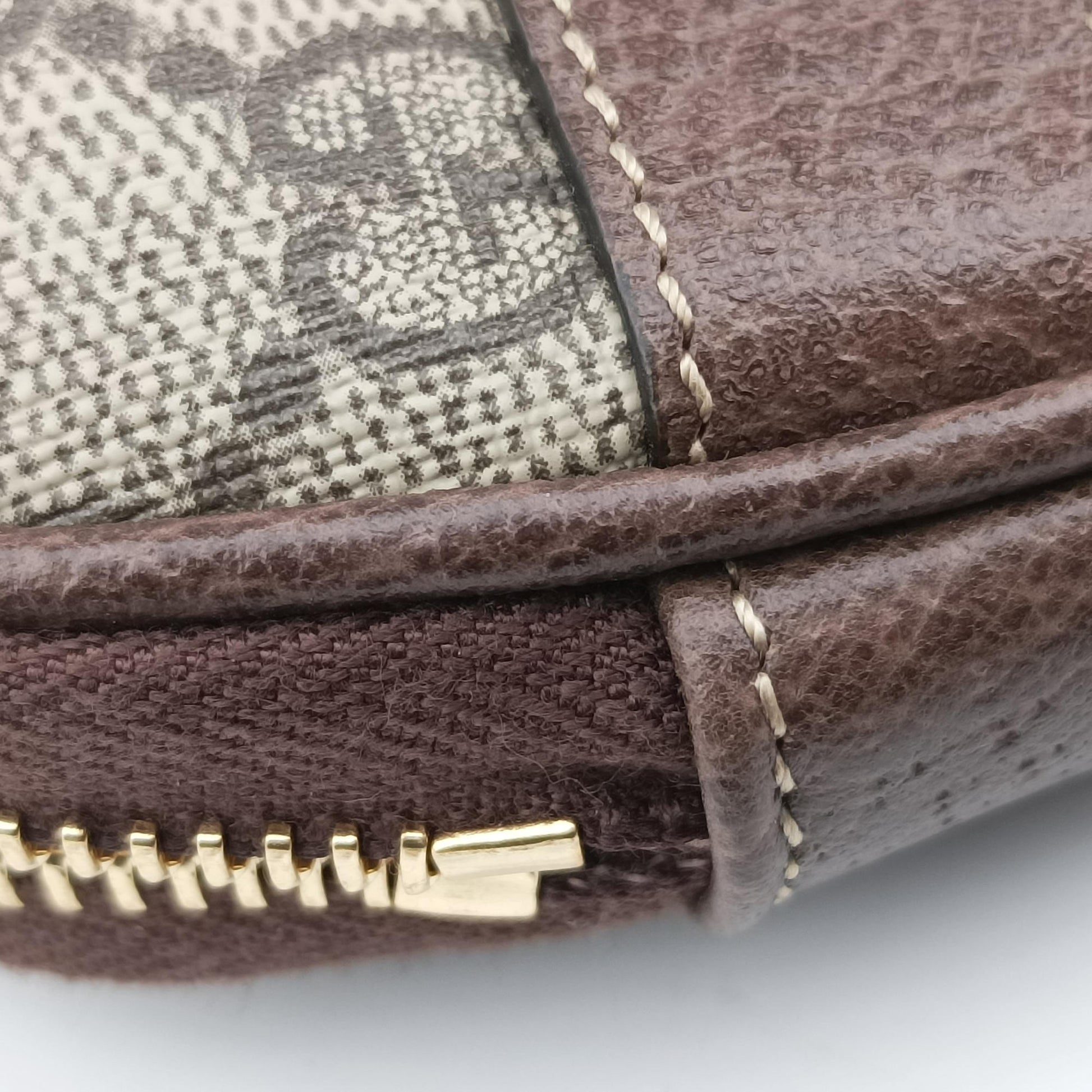 Ophidia Brown×green×red PVC coated canvas 519308 オフィディア ブラウン×グリーン×レッド PVCコーティングキャンバス 519308 