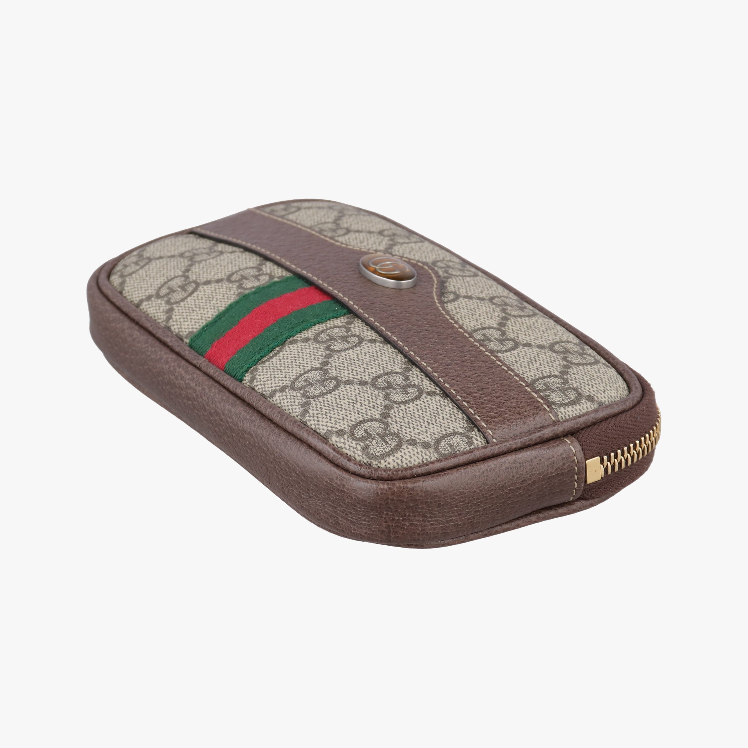 Ophidia Brown×green×red PVC coated canvas 519308 オフィディア ブラウン×グリーン×レッド PVCコーティングキャンバス 519308 
