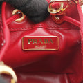 Mini Drawstring Red Enamel 1NR016 42巾着型 ミニ レッド エナメル 1NR016 42