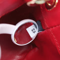 Mini Drawstring Red Enamel 1NR016 42巾着型 ミニ レッド エナメル 1NR016 42
