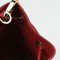 Mini Drawstring Red Enamel 1NR016 42巾着型 ミニ レッド エナメル 1NR016 42